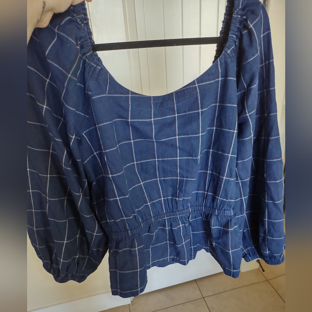 Madewell Scoopneck Peplum Top